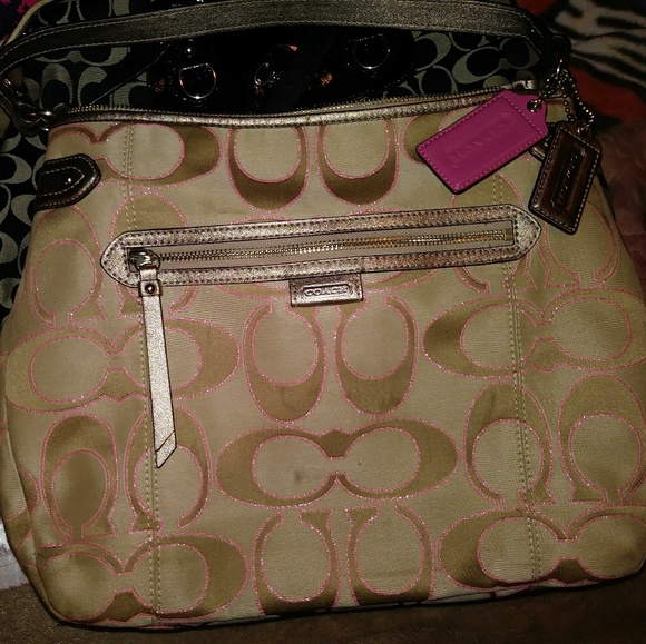 Coach purse and matching wallet